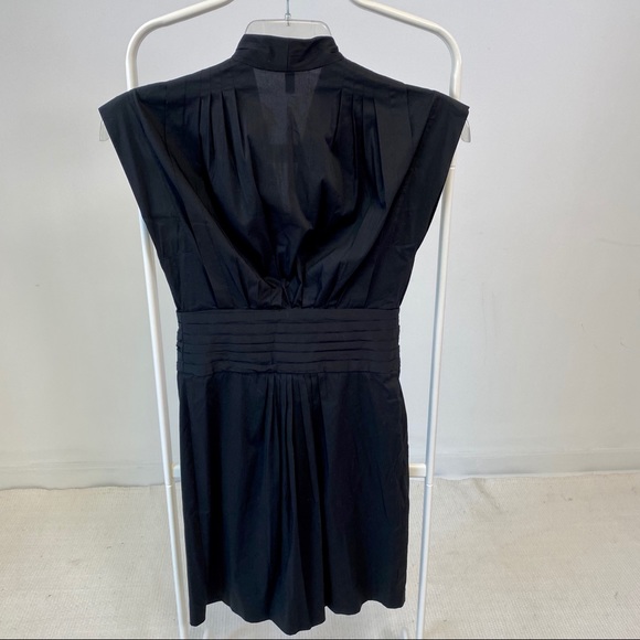 Anthropologie Dress BCBGMaxAzria 0 Kimono Wrap Belt Mini Black - Picture 10 of 11